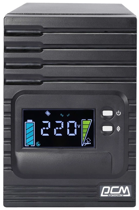 Источник бесперебойного питания Powercom Smart King Pro+ SPT-1000-II LCD 800Вт 1000ВА черный SPT-1000-II LCD