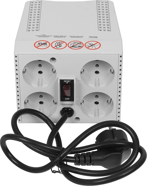 Стабилизатор напряжения Powercom TCA-1200 600Вт 1200ВА белый TCA-1200