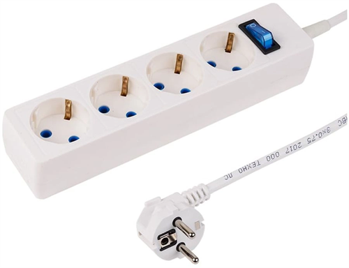 Сетевой фильтр PROconnect STANDARD 1.5м (4 розетки) белый (пакет ПЭ) 11-7227
