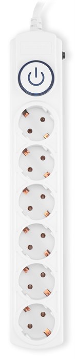 Сетевой фильтр Ippon BK-6-EU-3-16-W 3м (6 розеток) белый (коробка) BK-6-EU-3-16-W