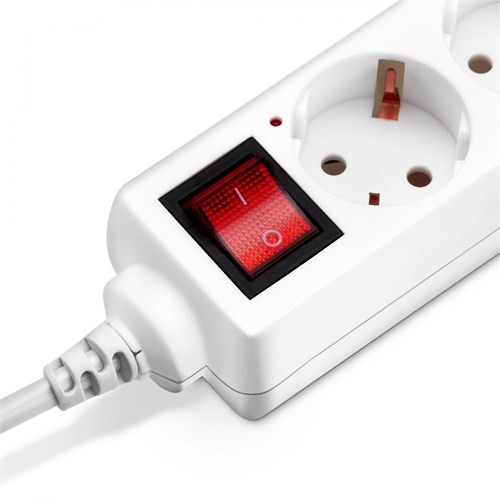 Сетевой удлинитель Buro BU-PS5.5/W 5м (5 розеток) белый (пакет ПЭ) BU-PS5.5/W