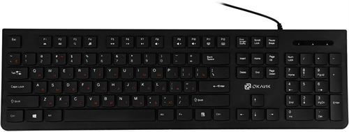 Клавиатура Оклик 505M черный USB slim (1196544) 1196544