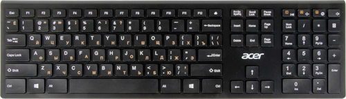 Клавиатура Acer OKR020 черный USB беспроводная slim Multimedia (ZL.KBDEE.004) ZL.KBDEE.004
