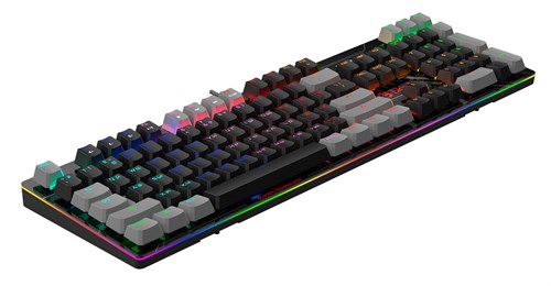Клавиатура A4Tech B808N механическая черный/серый USB for gamer LED (B808N (RAVEN)) кабель 1.8м B808N (RAVEN)
