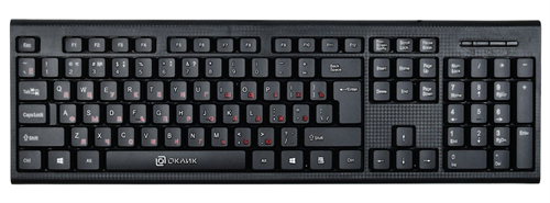 Клавиатура Оклик 120M черный USB (1083044) 1083044