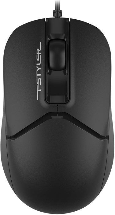 Мышь A4Tech Fstyler FM12S черный оптическая 1200dpi silent USB 3but (FM12S BLACK) FM12S  BLACK