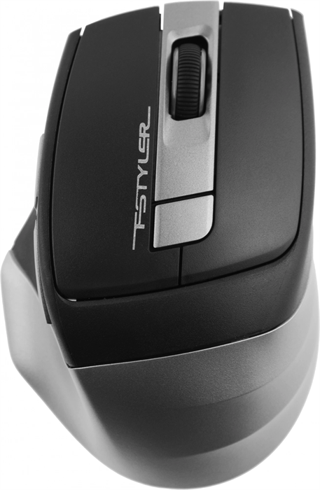 Мышь A4Tech Fstyler FG35 серый/черный оптическая 2000dpi беспров. USB 6but (FG35 GREY) FG35 GREY