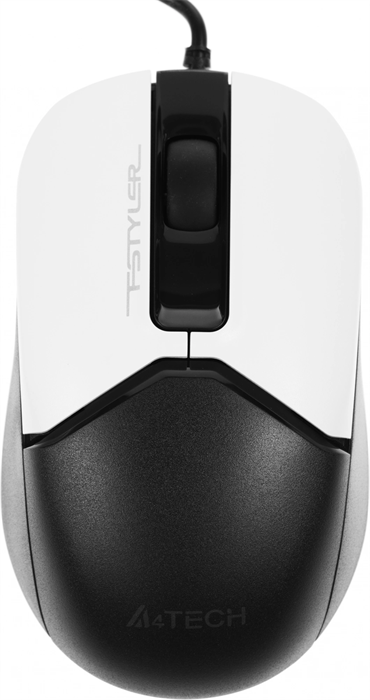 Мышь A4Tech Fstyler FM12S Panda белый/черный оптическая 1200dpi silent USB 3but FM12S PANDA