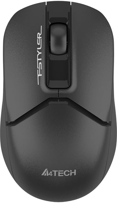 Мышь A4Tech Fstyler FG12S черный оптическая 1200dpi silent беспров. USB 3but (FG12S BLACK) FG12S BLACK