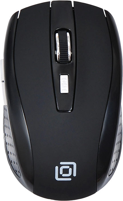 Мышь Оклик 455MW черный оптическая 1600dpi беспров. USB для ноутбука 6but (945818) 945818