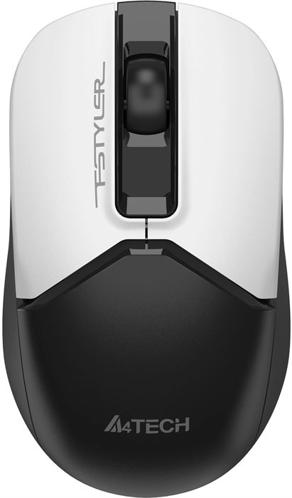 Мышь A4Tech Fstyler FG12S Panda белый/черный оптическая 1200dpi silent беспров. USB 3but FG12S PANDA