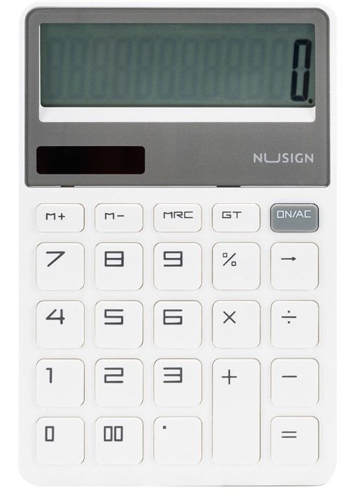 Калькулятор настольный Deli Nusign ENS042WHITE белый 12-разр. ENS042WHITE