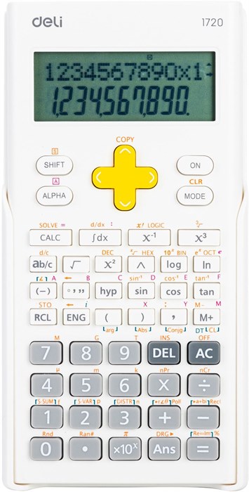 Калькулятор научный Deli E1720-white белый 10+2-разр. E1720-WHITE