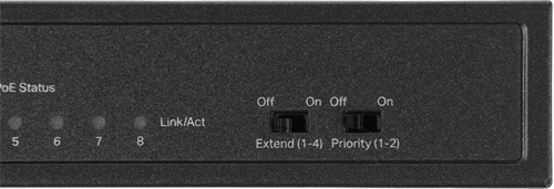 Коммутатор TP-Link TL-SF1008LP (L2) 8x100Мбит/с 4PoE 41W неуправляемый TL-SF1008LP