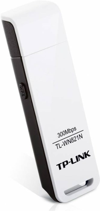 Сетевой адаптер Wi-Fi TP-Link TL-WN821N N300 USB 2.0 (ант.внутр.) 1ант. TL-WN821N