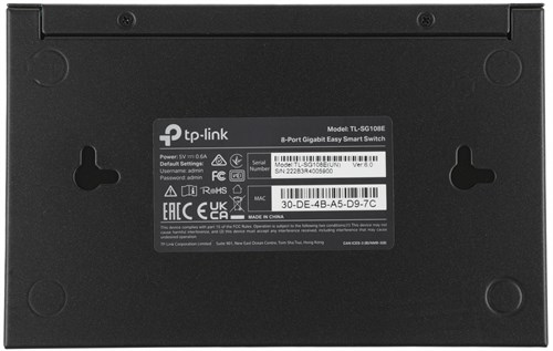 Коммутатор TP-Link TL-SG108E (L2) 8x1Гбит/с управляемый TL-SG108E