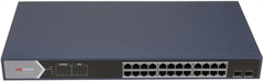 Коммутатор Hikvision DS-3E1526P-SI 24x1Гбит/с 2SFP 24PoE+ 370W управляемый DS-3E1526P-SI