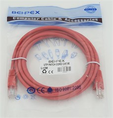 Патч-корд cat.5E molded 3м красный RJ-45 (m)-RJ-45 (m) 41999