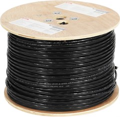 Кабель сетевой Buro BU-COP-050-OUTDOOR UTP 4 пары cat.5E solid 0.50мм Cu 305м черный outdoor стально BU-COP-050-OUTDOOR