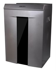 Шредер Deli 9907 серебристый с автоподачей (секр.P-4) фрагменты 8лист. 20лтр. скрепки скобы пл.карты 9907