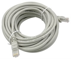 Патч-корд Buro UTP-6-10M-G UTP 4 пары cat.6 CCA molded 10м серый RJ-45 (m)-RJ-45 (m) UTP-6-10M-G