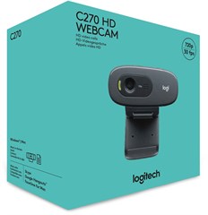 Камера Web Logitech HD Webcam C270 черный 0.9Mpix (1280x720) USB2.0 с микрофоном (960-000999) 960-000999