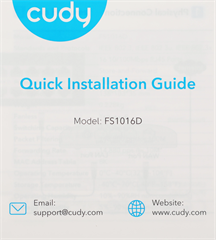 Коммутатор Cudy FS1016D (L2) 16x100Мбит/с неуправляемый FS1016D