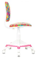 Кресло детское Бюрократ CH-W204/F мультиколор алфавит крестов. пластик подст.для ног пластик белый CH-W204/F/ALPHABET