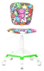 Кресло детское Бюрократ CH-W204/F мультиколор маскарад крестов. пластик подст.для ног пластик белый CH-W204/F/MASKARAD