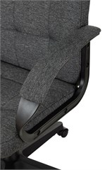 Кресло руководителя Бюрократ CH 002 Fabric серый 3C1 крестов. пластик CH 002 3C1