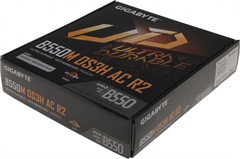 Материнская плата Gigabyte B550M DS3H AC R2 Soc-AM4 AMD B550 4xDDR4 mATX AC`97 8ch(7.1) GbLAN RAID+H B550M DS3H AC R2