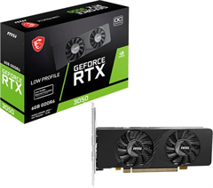 Видеокарта MSI PCI-E 4.0 RTX 3050 LP E 6G OC NVIDIA GeForce RTX 3050 6Gb 96bit GDDR6 1492/14000 HDMI RTX 3050 LP E 6G OC
