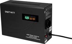 Стабилизатор напряжения Smartwatt AVR Triac 500TW 500ВА черный 4512020380004