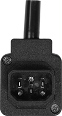 Вилка Lanmaster LAN-IEC-320-C14/90 угловая LAN-IEC-320-C14/90