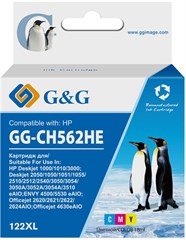 Картридж струйный G&G GG-CH562HE 122 многоцветный (18мл) для HP DJ 1050A/2050A/3000 GG-CH562HE