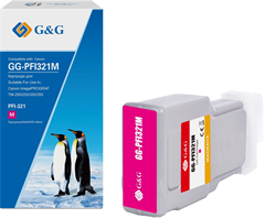 Картридж струйный G&G GG-PFI321M пурпурный (300мл) для Canon imagePROGRAF TM-250/255/350/355 GG-PFI321M