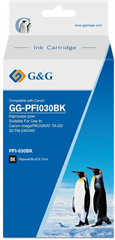 Картридж струйный G&G GG-PFI030BK PFI-030BK черный (55мл) для Canon imagePrograf TA-20/30 TM-240/340 GG-PFI030BK
