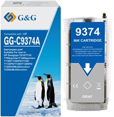 Картридж струйный G&G GG-C9374A №72 серый (130мл) для HP HP Designjet T610, T770, T790eprinter, T130 GG-C9374A