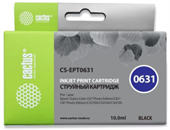 Картридж струйный Cactus CS-EPT0631 T0631 черный (14мл) для Epson Stylus C67/C87/CX3700/CX4100/CX470 CS-EPT0631