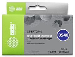 Картридж струйный Cactus CS-EPT0540 T0540 глянец (16.2мл) для Epson Stylus Photo R800/R1800 с чипом CS-EPT0540