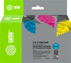 Картридж струйный Cactus CS-3YM63AE 305XL многоцветный (18мл) для HP DeskJet 2320/2710/2720/4120 с ч CS-3YM63AE