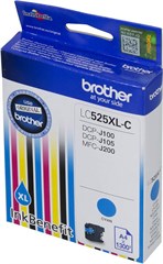 Картридж струйный Brother LC525XLC голубой (1300стр.) для Brother DCP-J100/J105/J200 LC525XLC