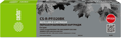 Картридж перезаправляемый струйный Cactus CS-R-PFI320BK PFI-320BK черный (260мл) для Canon imageProg CS-R-PFI320BK