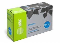 Картридж лазерный Cactus CS-Q5951A Q5951A голубой (10000стр.) для HP CLJ 4700 CS-Q5951A