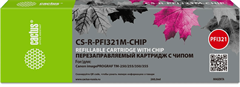 Картридж перезаправляемый струйный Cactus CS-R-PFI321M-CHIP PFI-321 пурпурный (260мл) для Canon imag CS-R-PFI321M-CHIP