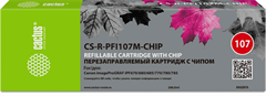 Картридж перезаправляемый струйный Cactus CS-R-PFI107M-CHIP пурпурный (260мл) для Canon imageProGRAF CS-R-PFI107M-CHIP