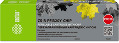 Картридж перезаправляемый струйный Cactus CS-R-PFI320Y-CHIP PFI-320Y желтый (260мл) для Canon imageP CS-R-PFI320Y-CHIP