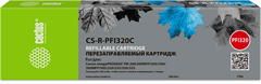 Картридж перезаправляемый струйный Cactus CS-R-PFI320C PFI-320C голубой (260мл) для Canon imageProgr CS-R-PFI320C