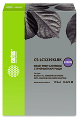 Картридж струйный Cactus CS-LC3239XLBK черный пигментный (129мл) для Brother HL-J6000DW/J6100DW с чи CS-LC3239XLBK