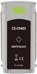 Картридж струйный Cactus CS-C9403 №72 черный матовый (130мл) для HP DJ T610/T620/T770/T1100/T1100MFP CS-C9403